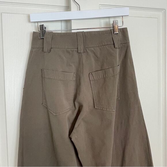 Anika Lena Skarstrom Extra Wide Leg A-Line Twill Culotte Pants Cotton Sz 38 - Picture 5 of 9